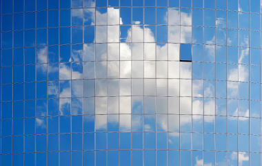Clouds shown in the windows